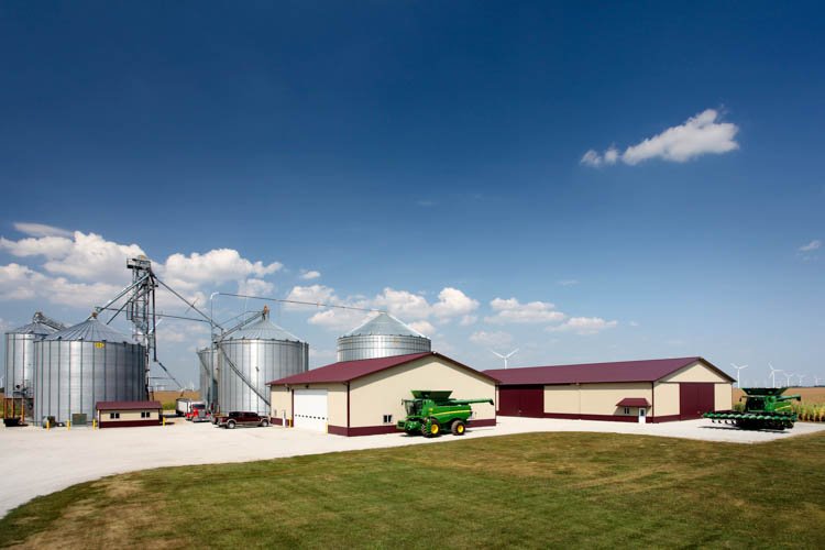 Post Frame Farm Shop & Machine Storage Brookston, IN FBi Buildings